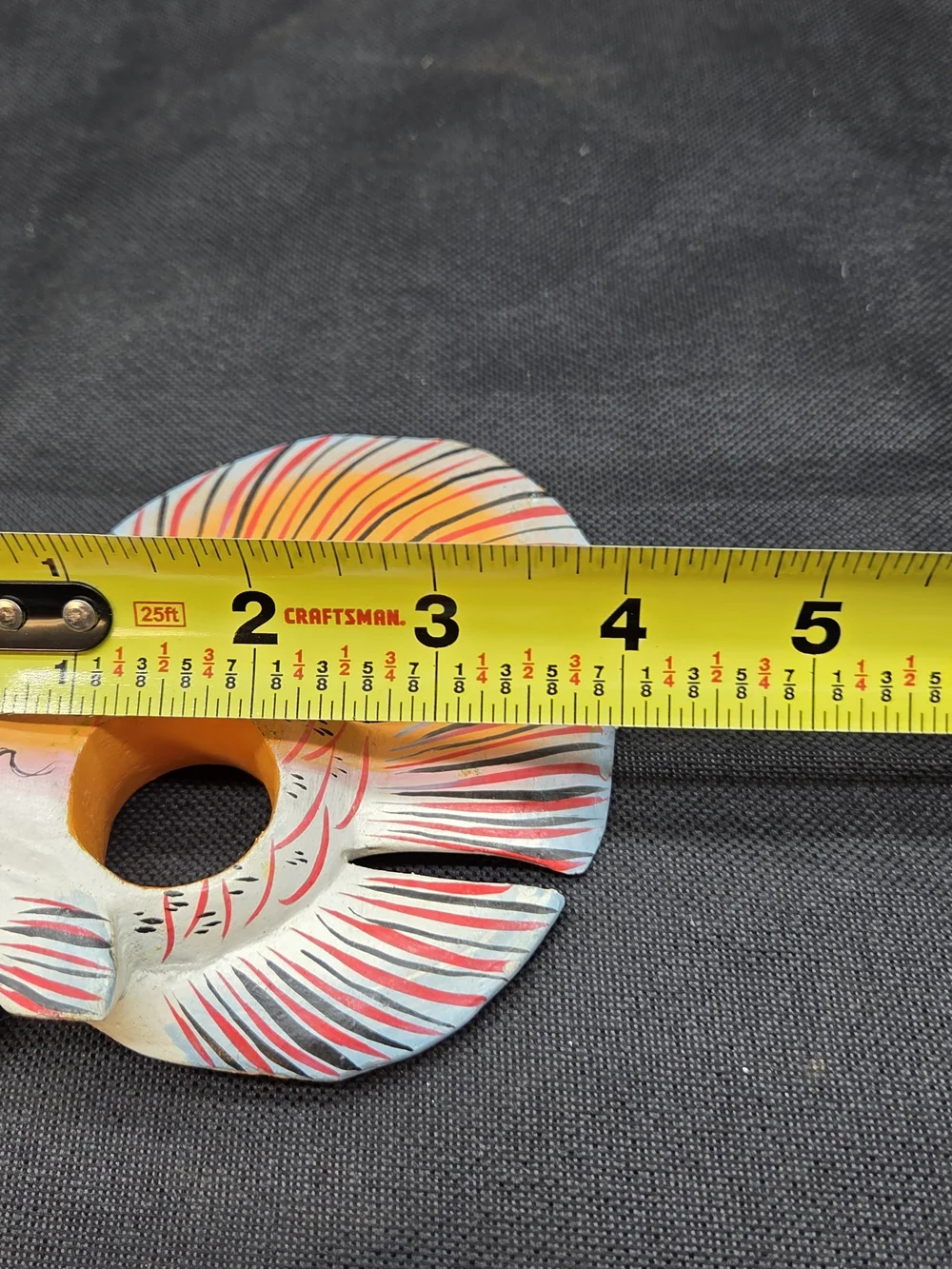 Set 4 WOODEN TROPICAL FISH NAPKIN RINGS Holders Hand Painted Nautical Decor